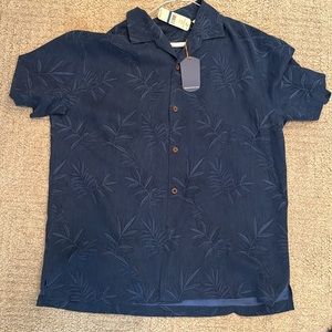 NWT! Tommy Bahama Luau Floral Silk Shirt